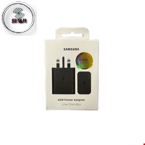 کله شارژر 60 وات 3پین اصلی nfc دار رنگ مشکی